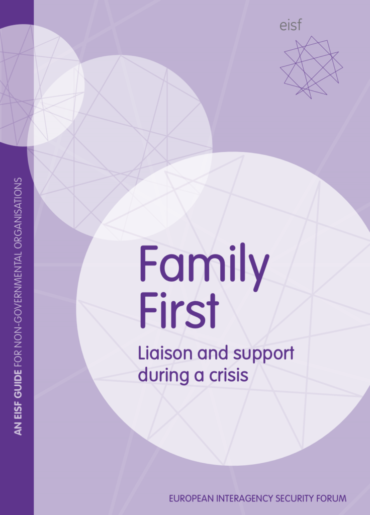 Image for Family First: Liaison and support during a crisis