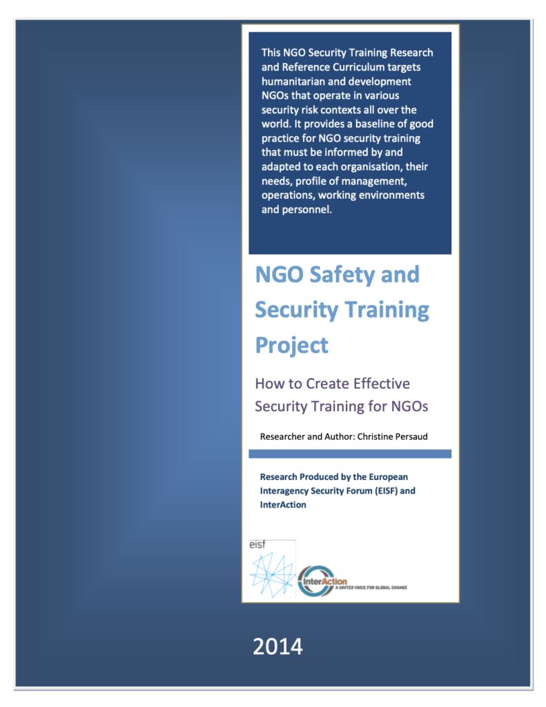 Image for NGO Safety and Security Training Project: How to Create Effective Security Training for NGOs