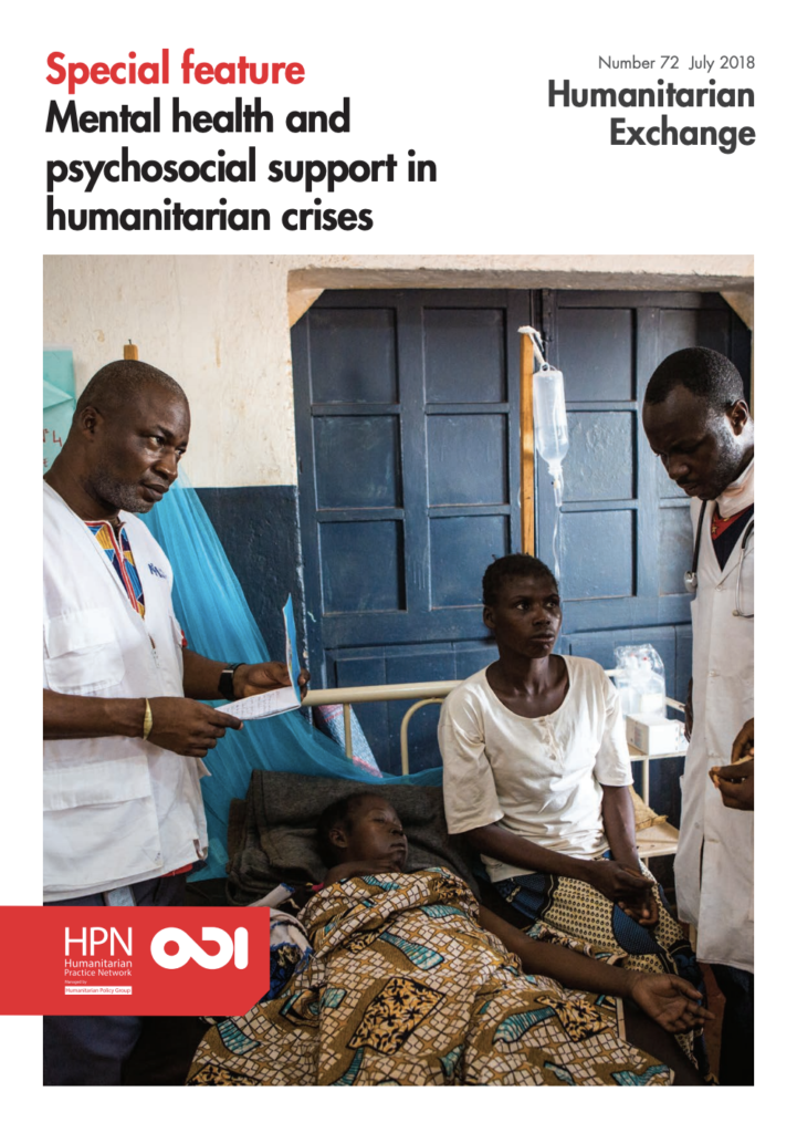 Image for Humanitarian Exchange Special Issue: Mental health and psychosocial support in humanitarian crises