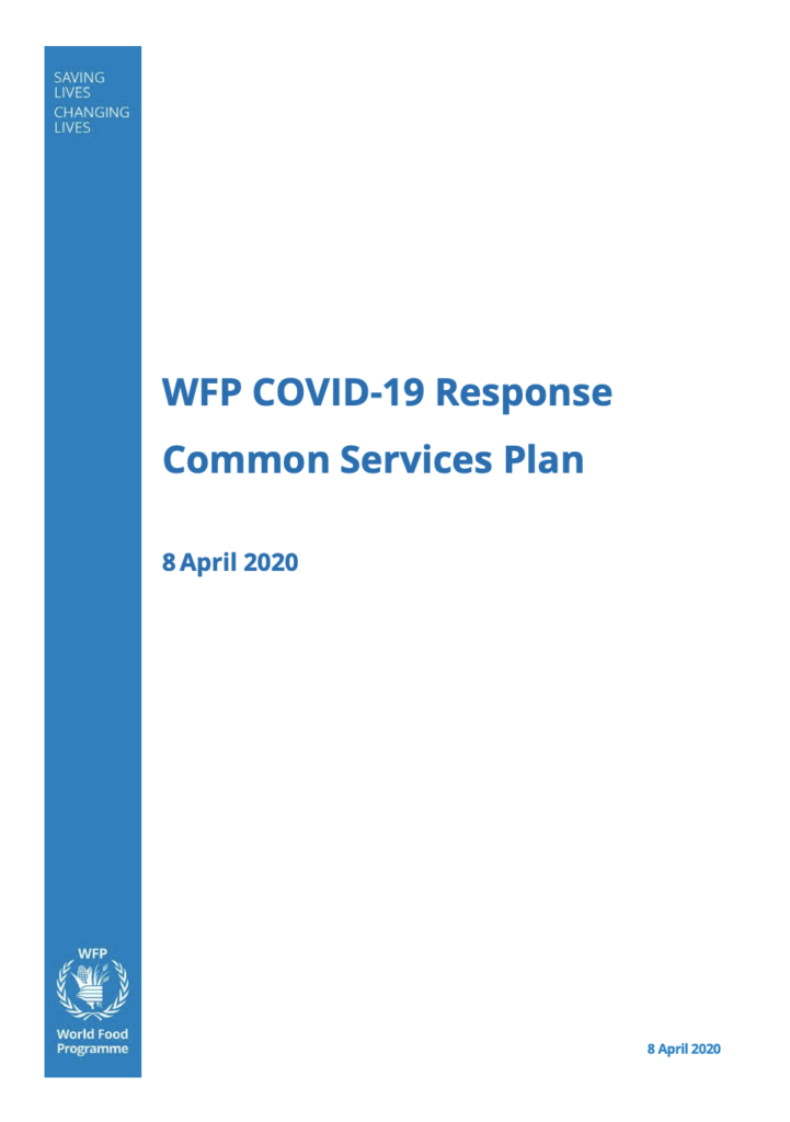 Image for WFP COVID-19 Common Services Plan
