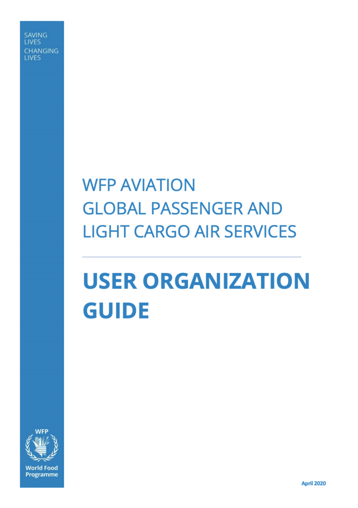 Image for WFP Common Services Plan: Passenger and light cargo air services