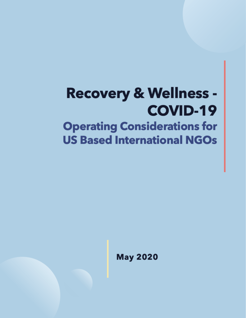 Image for Recovery & Wellness, COVID-19: Operating Considerations for US Based International NGOs