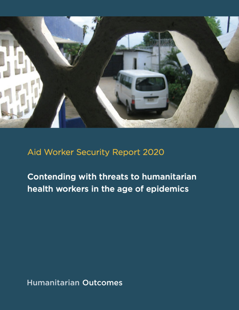 Image for Aid Worker Security Report 2020: Contending with threats to humanitarian health workers in the age of epidemics