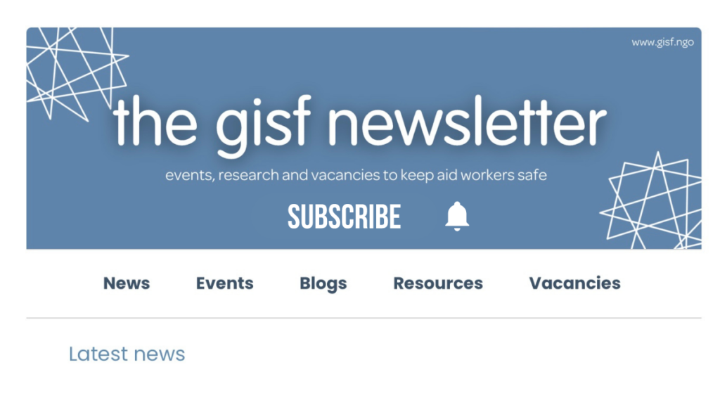 Image for GISF Newsletter: 1 November 2022