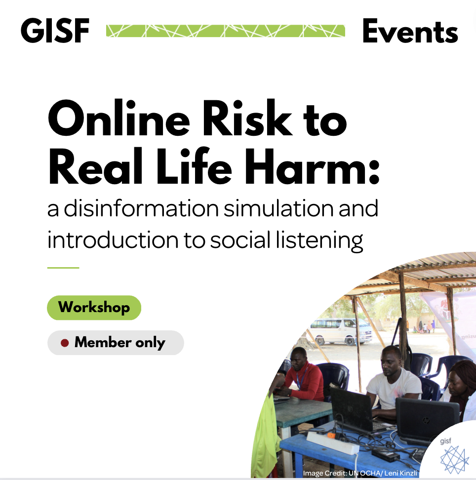 Image for Online Risk to Real Life Harm: disinformation and social listening workshop resources